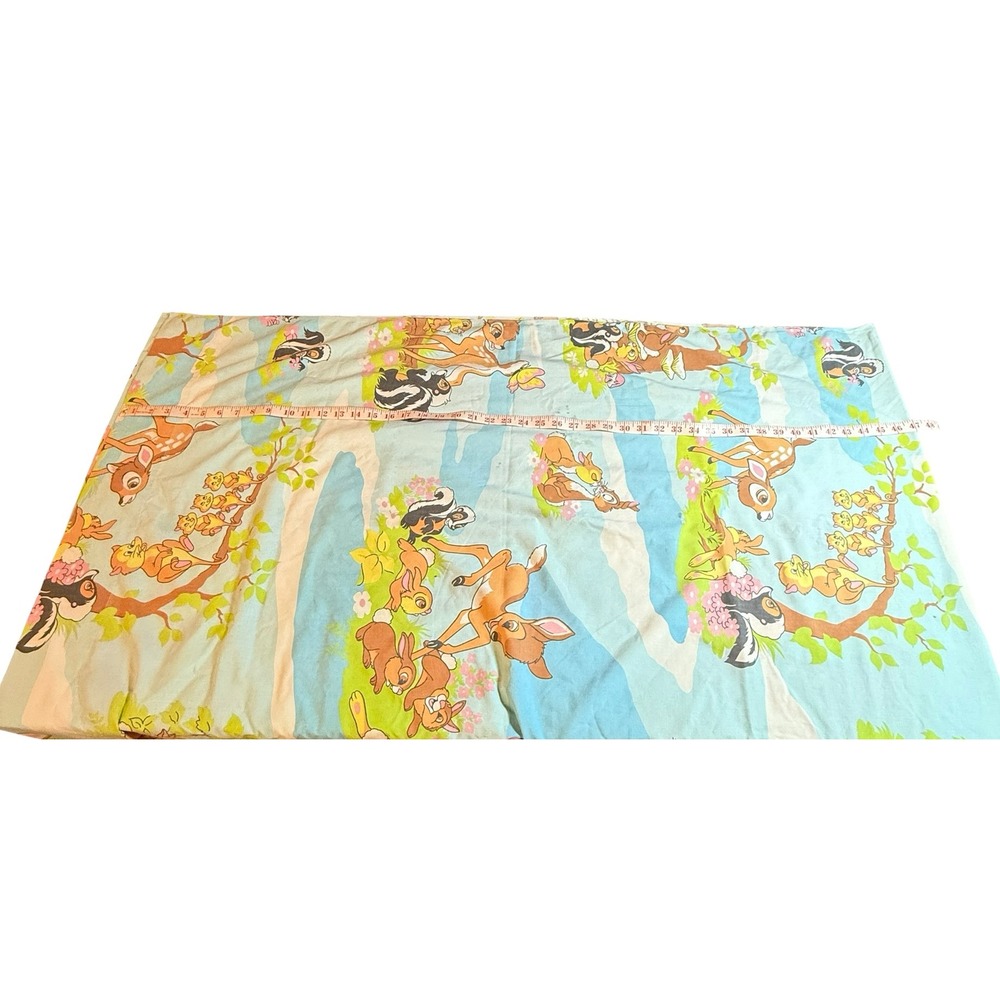 Sears Perma-Prest Disney Bambi Vintage Flat Sheet Percale Twin 72x104 Thumper